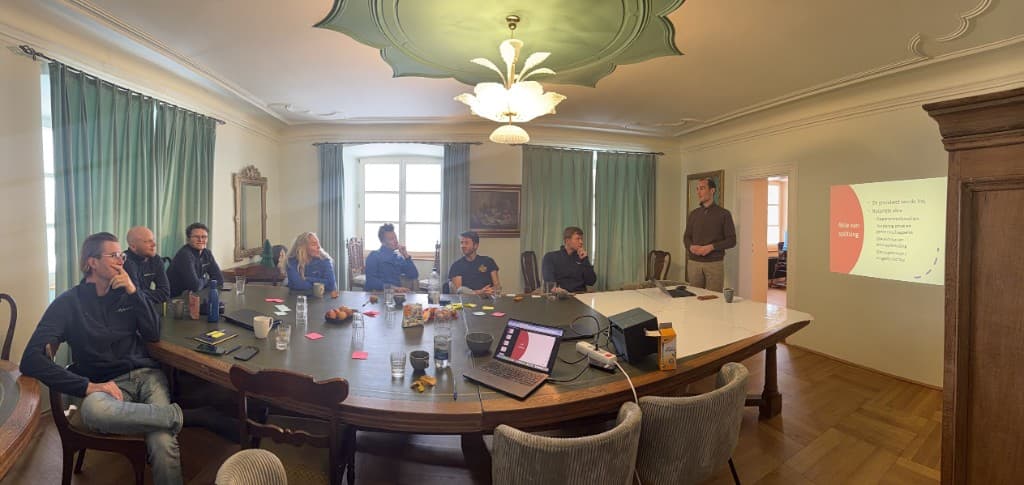 Team meeting in the conference room